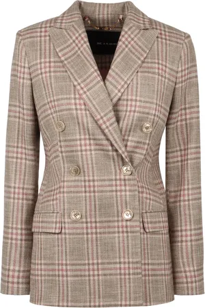 Kiton Prince of Wales checkered blazer