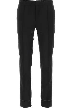 BRIONI Drawstring-waist wool trousers