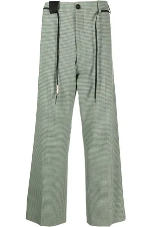 Marni Check-pattern wide-leg trousers