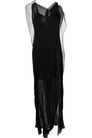 Victoria Beckham Semi-sheer sleeveless maxi dress