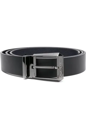 Salvatore Ferragamo Gancini-plaque reversible leather belt