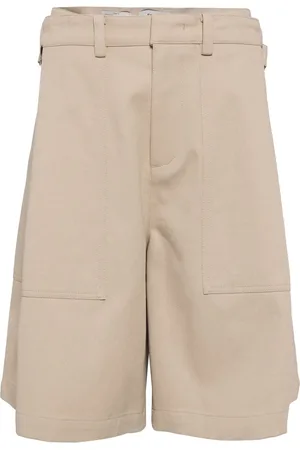 SYSTEM Straight-leg cotton bermuda shorts