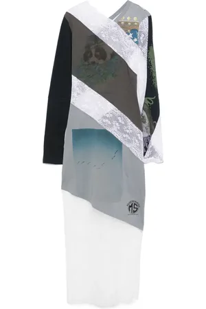 Marine Serre Illustration-print maxi dress