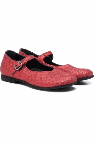 GALLUCCI Glitter-effect ballerinas