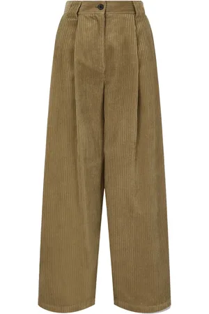 Studio Tomboy Two-tuck corduroy trousers