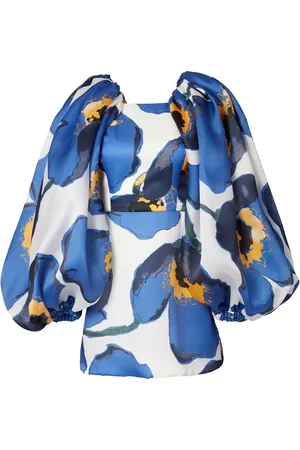 Carolina Herrera Floral-print balloon-sleeve minidress