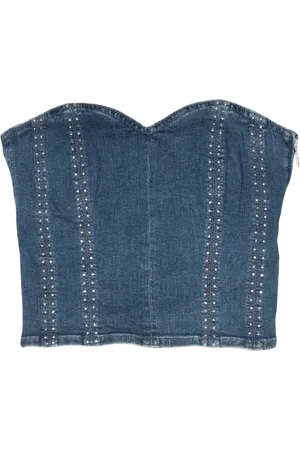 Liu Jo Stud-embellished cropped top