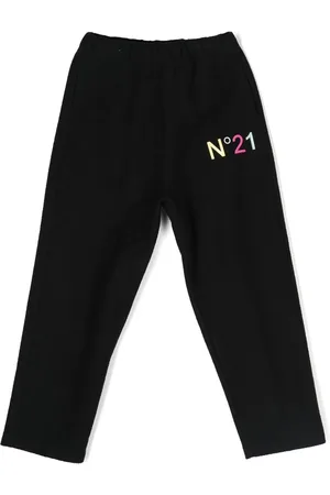 Nº21 Logo-print leg trousers