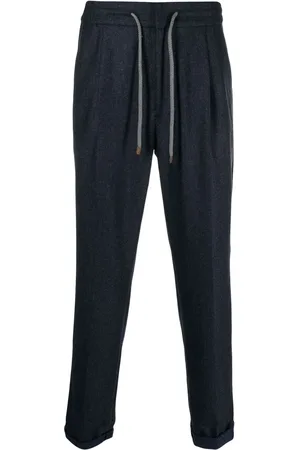 Brunello Cucinelli Virgin wool drawstring trousers