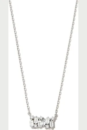Suzanne Kalan 18kt white gold diamond necklace