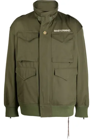 MASTERMIND JAPAN Logo-print zip-detail jacket