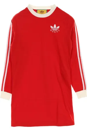 Gucci X Adidas 2010s Trefoil-logo mini dress