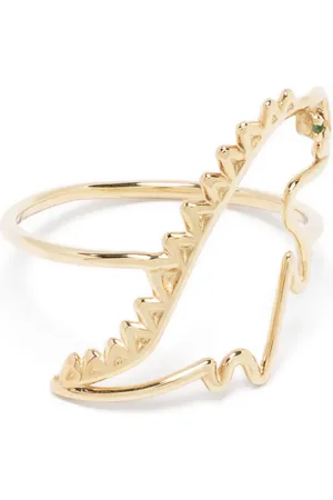 Aliita 9kt yellow Dino emerald ring