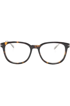 Montblanc Tortoiseshell rectangle-frame glasses