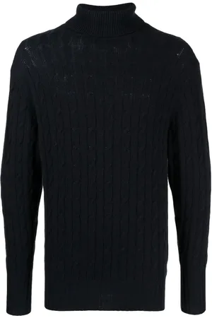N.PEAL Roll-neck cable-knit jumper
