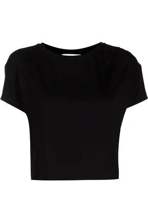 Marchesa Notte Round neck cropped T-shirt