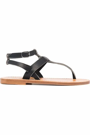 K jacques Kepri flat leather sandals