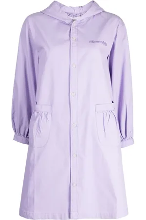 Chocoolate Hooded cotton shirt dress