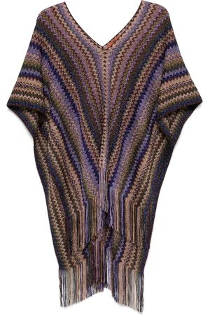 Missoni Signature-zigzag-woven poncho