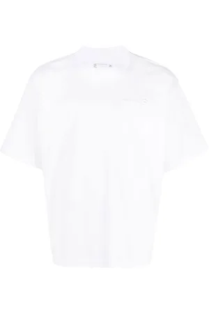 SACAI Logo-embroidered patch-pocket T-shirt