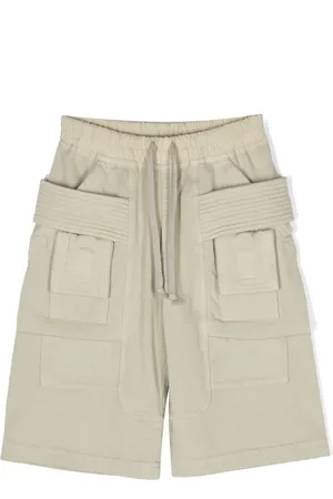 Rick Owens Drawstring-waist cotton shorts