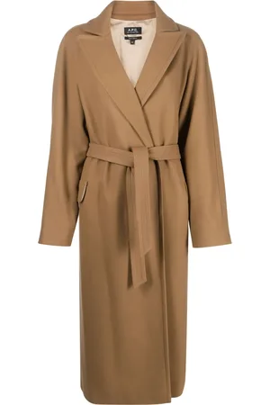 A.P.C. Wool-blend belted coat