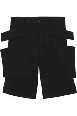 Burberry Panel-detail wool shorts