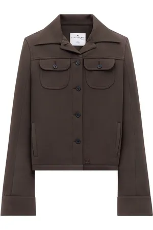 Courrèges Single-breasted twill jacket