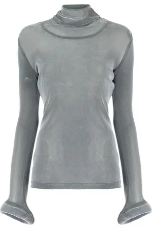 MELITTA BAUMEISTER Circle-cuff sheer top