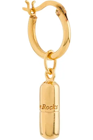 TRUE ROCKS Pill hoop earrings
