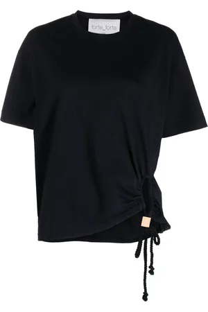 FORTE FORTE Braid-detail cotton T-shirt