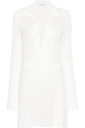 RAQUEL DINIZ Open-knit mini dress