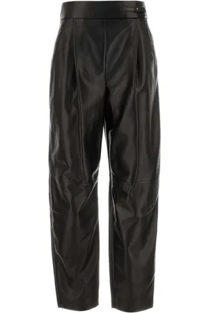 Giorgio Armani Leather straight-leg trousers