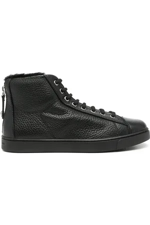 Gianvito Rossi Pebbled high-top sneakers