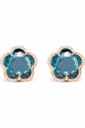 Pasquale Bruni 18kt rose gold Bon Ton topaz and diamond earrings