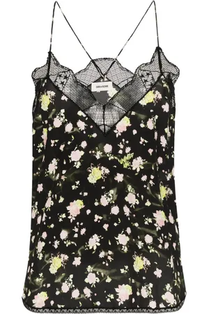 Zadig & Voltaire Floral-print crepe top