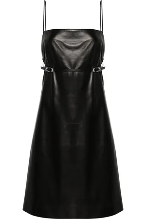 Givenchy Belted leather mini dress