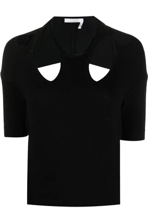 Chloé Cut-out knitted top