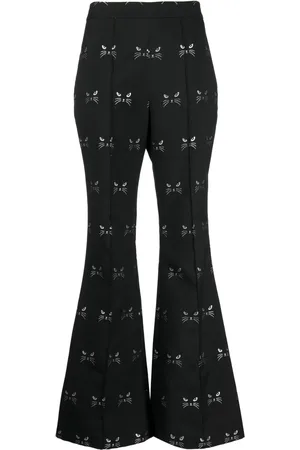 Macgraw Circa 72 patterned jacquard flared trousers
