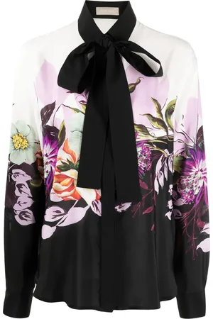 Elie saab Floral-print silk shirt