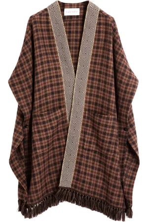 VALENTINO GARAVANI Checked cape coat
