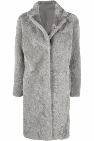 LISKA Single-breasted shearling coat