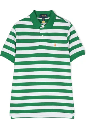 Ralph Lauren Logo-embroidered striped polo shirt