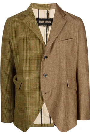 UMA WANG Contrasting-panel wool blazer