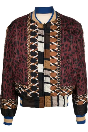 PIERRE-LOUIS MASCIA Patchwork-design bomber jacket