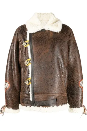 Etro Gina embroidered shearling jacket