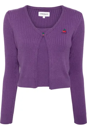 Chocoolate Embroidered cardigan top (set of two)