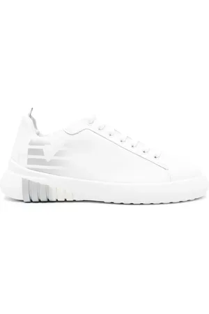 Emporio Armani Logo-print leather sneakers