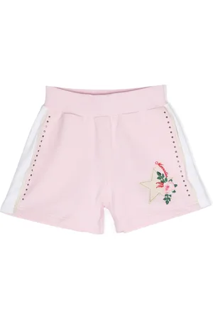 MONNALISA Floral-embroidery shorts