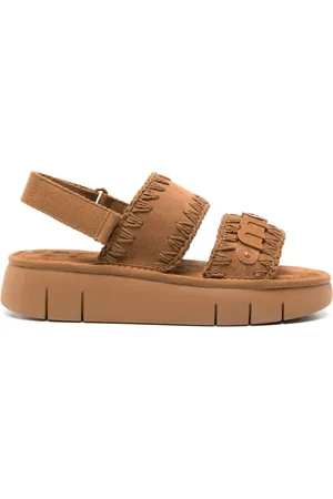 Mou Bounce suede flatform sandals